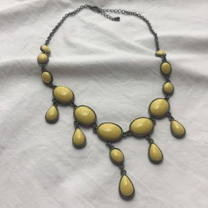World Market Yellow Statement Necklace